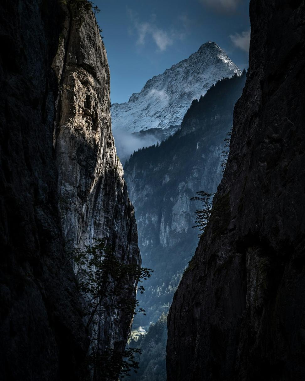 Mountain Architecture Backdrop